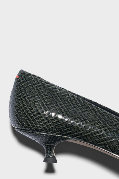 Cari Kitten Heel in Snake Moss