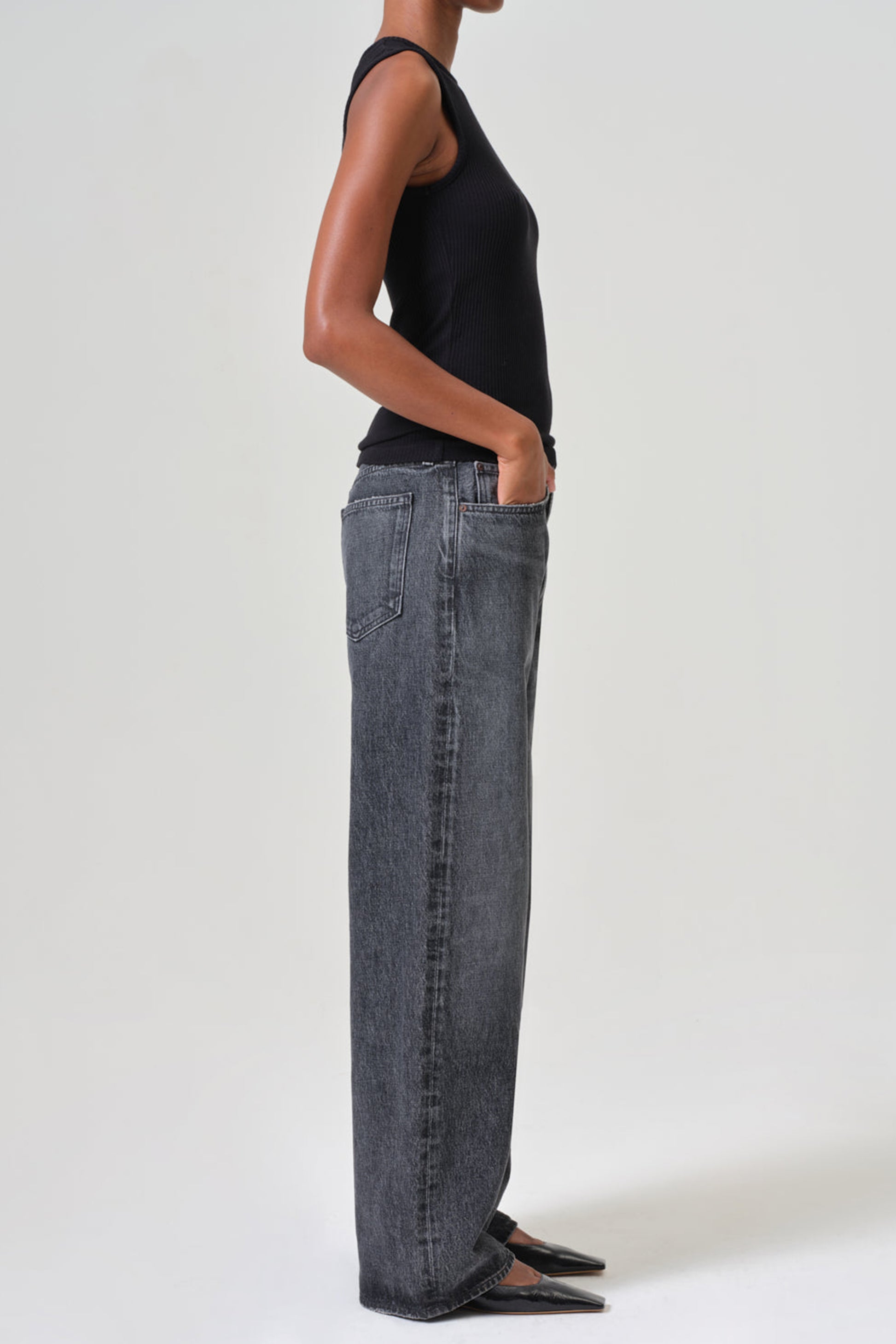 Jeans Low Slung Baggy in DitchAgolde - Anita Hass