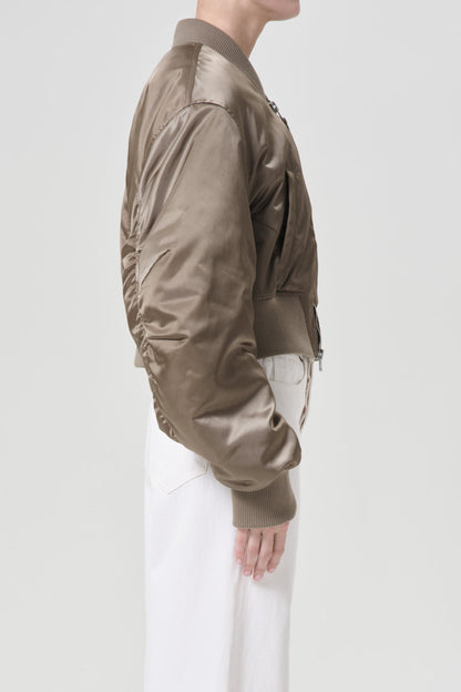 Jett bomber jacket in sage