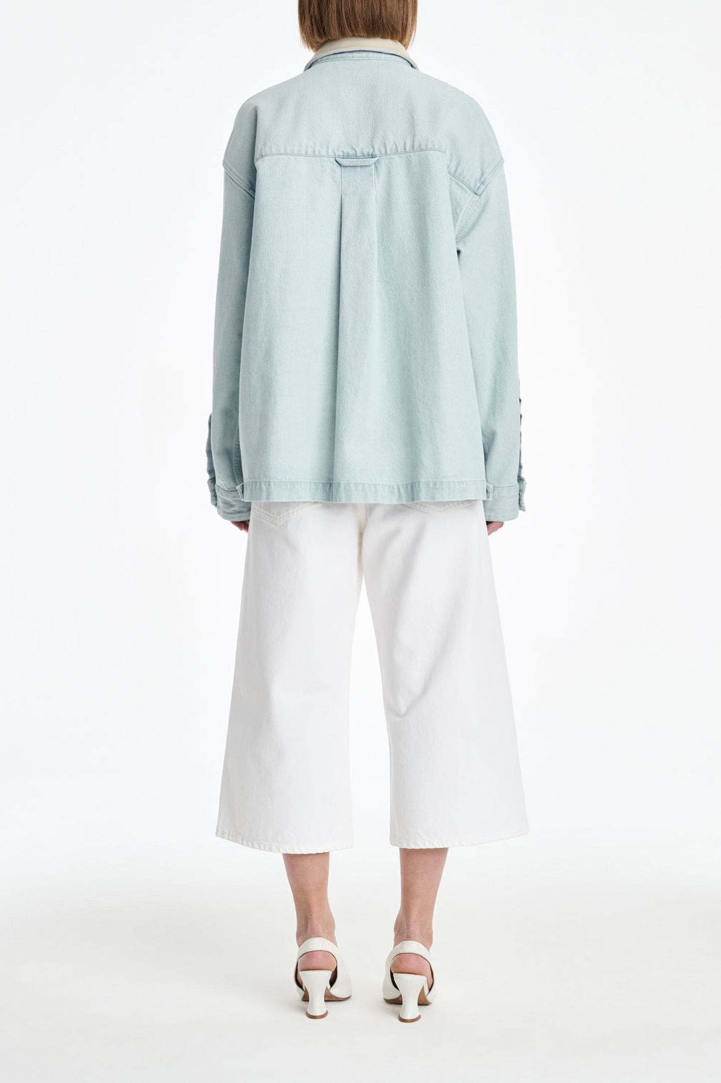 Jeansjacke Field in Washed Pale Indigo Agolde x Maria McManus