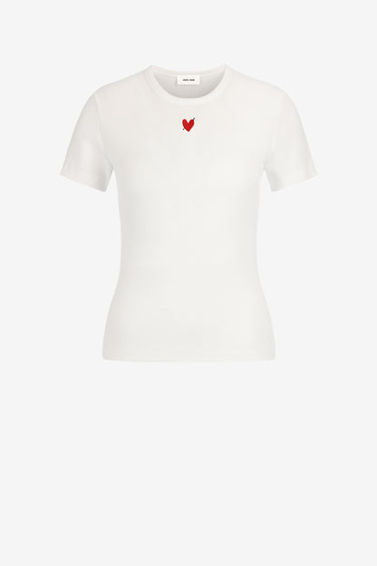 Baby Tee Heart in Weiß - Anita Hass
