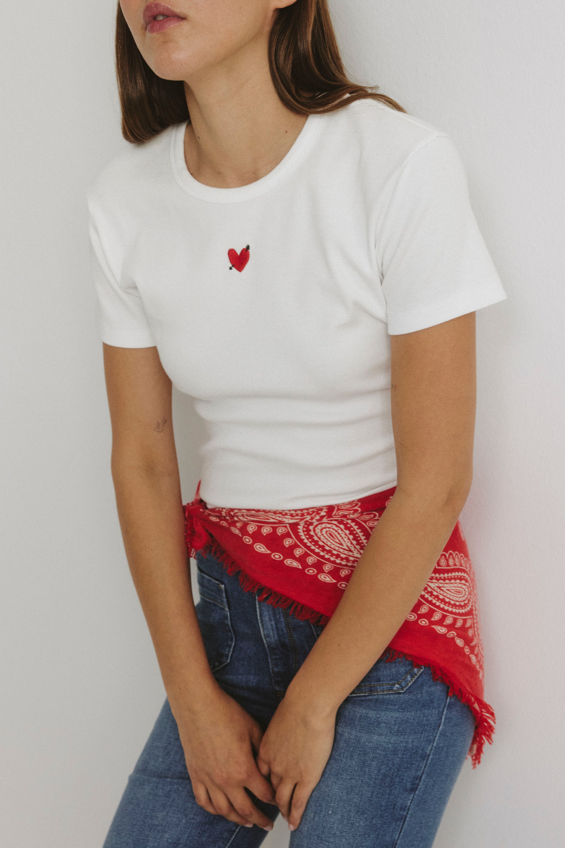 Baby Tee Heart in Weiß- Anita Hass