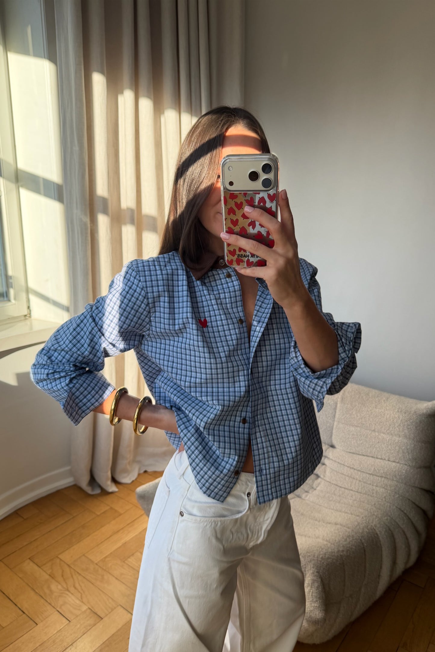 Bluse Heather in Blau - Anita Hass