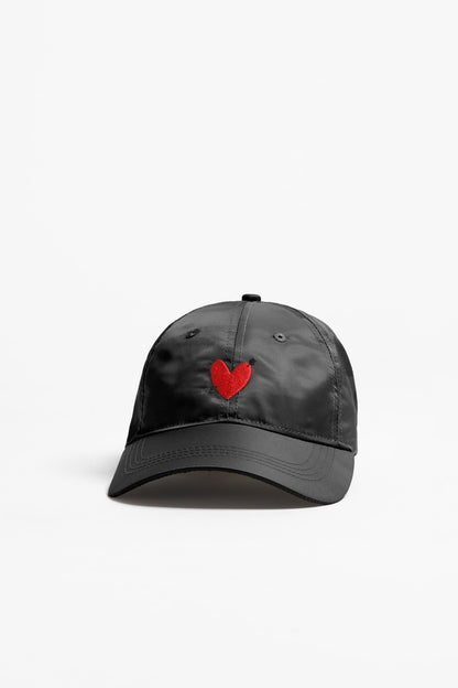 Cap Heart in Black Nylon by Anita Hass - Anita Hass