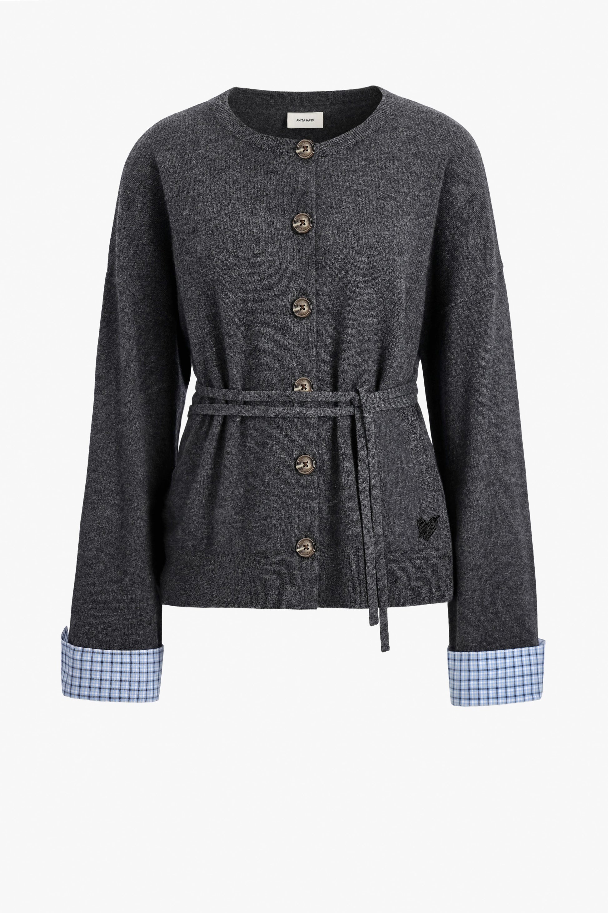 Ember Cardigan in Gray by Anita Hass - Anita Hass
