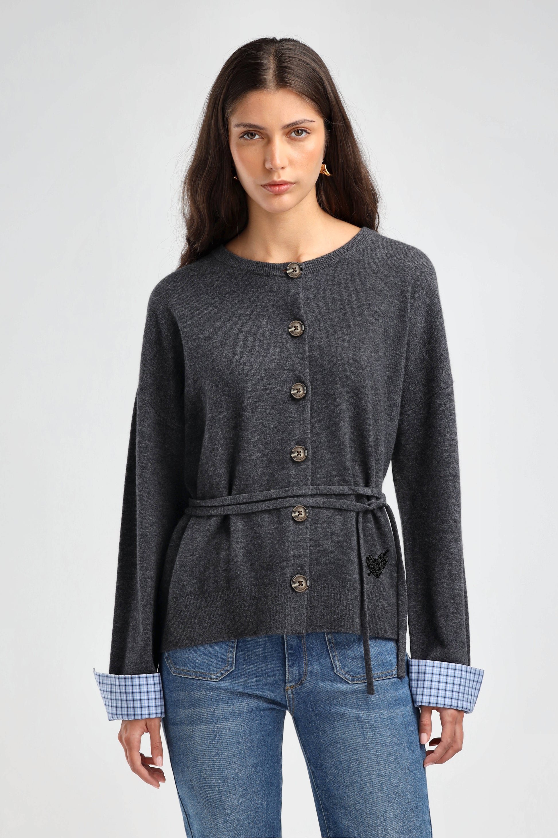 Ember Cardigan in Gray by Anita Hass - Anita Hass