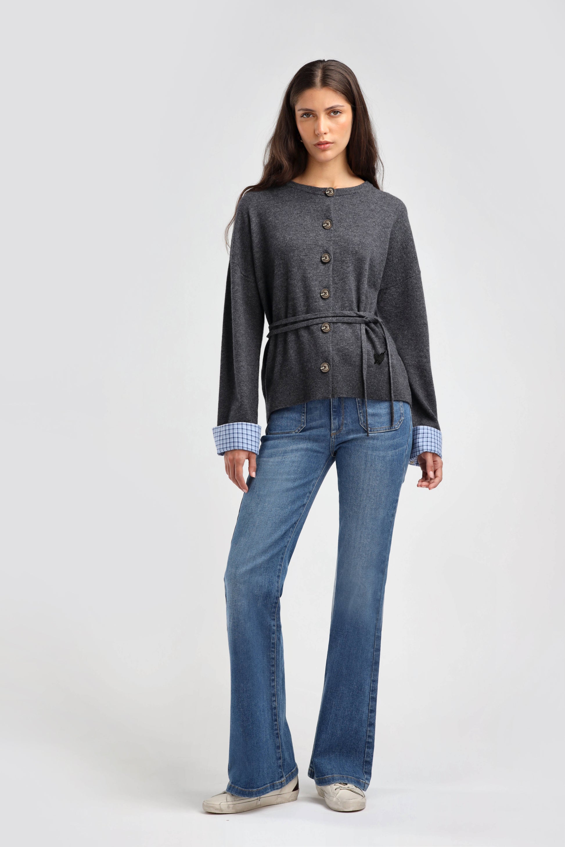 Ember Cardigan in Gray by Anita Hass - Anita Hass