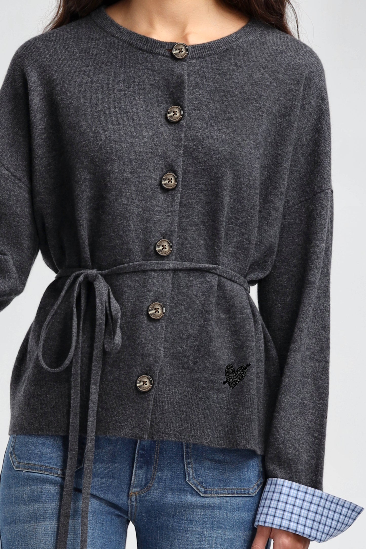 Ember Cardigan in Gray by Anita Hass - Anita Hass