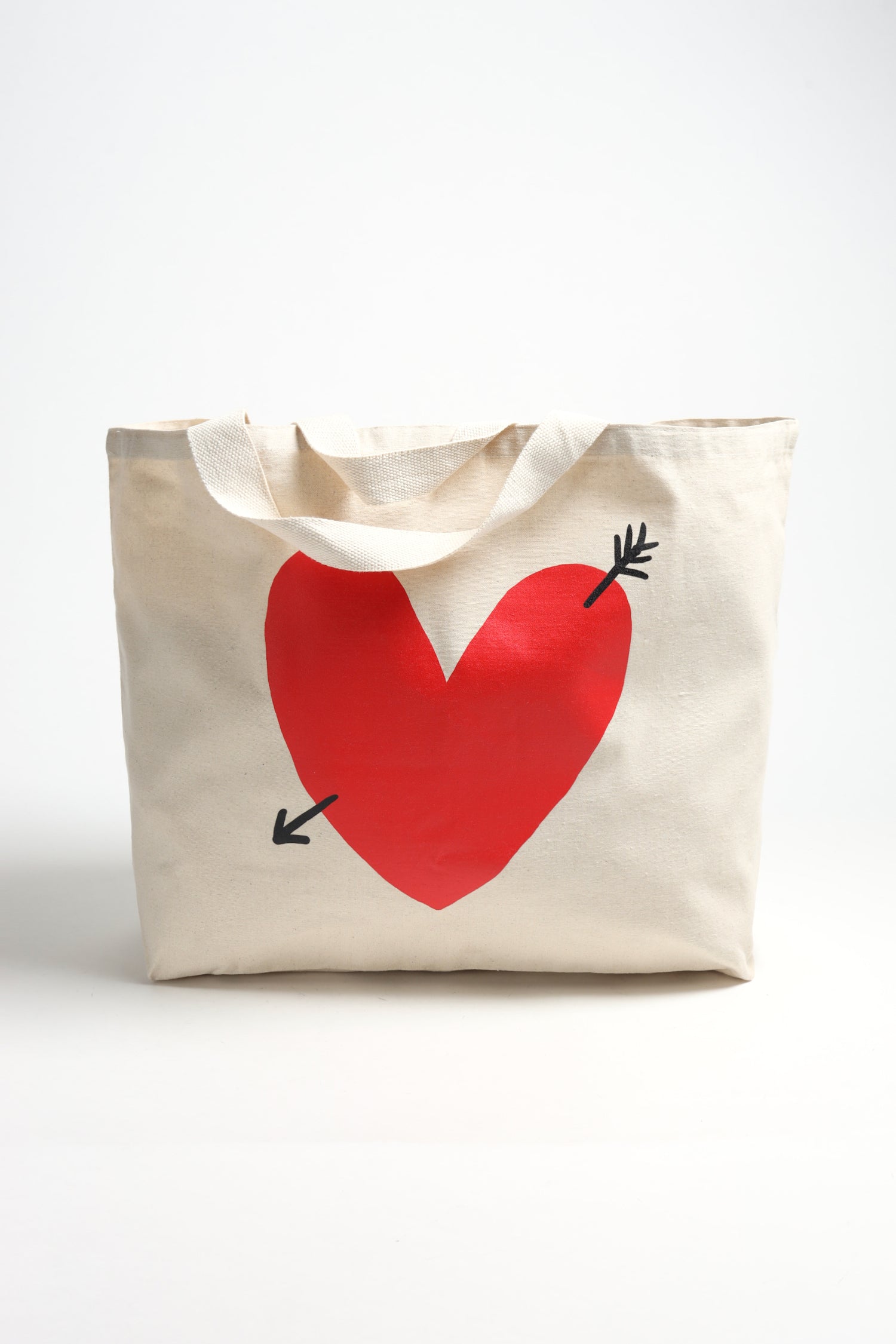 Großer Canvas Shopper mit Herz-Logo - Anita Hass
