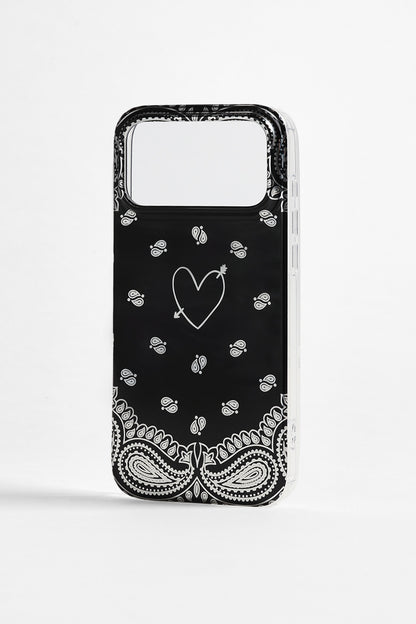 Handyhülle Paisley in Schwarz - Anita Hass