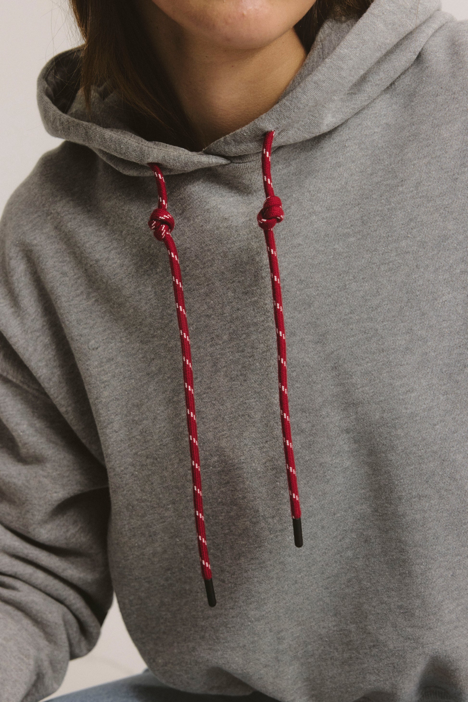 Hoodie Crystal in Melange Grey - Anita Hass