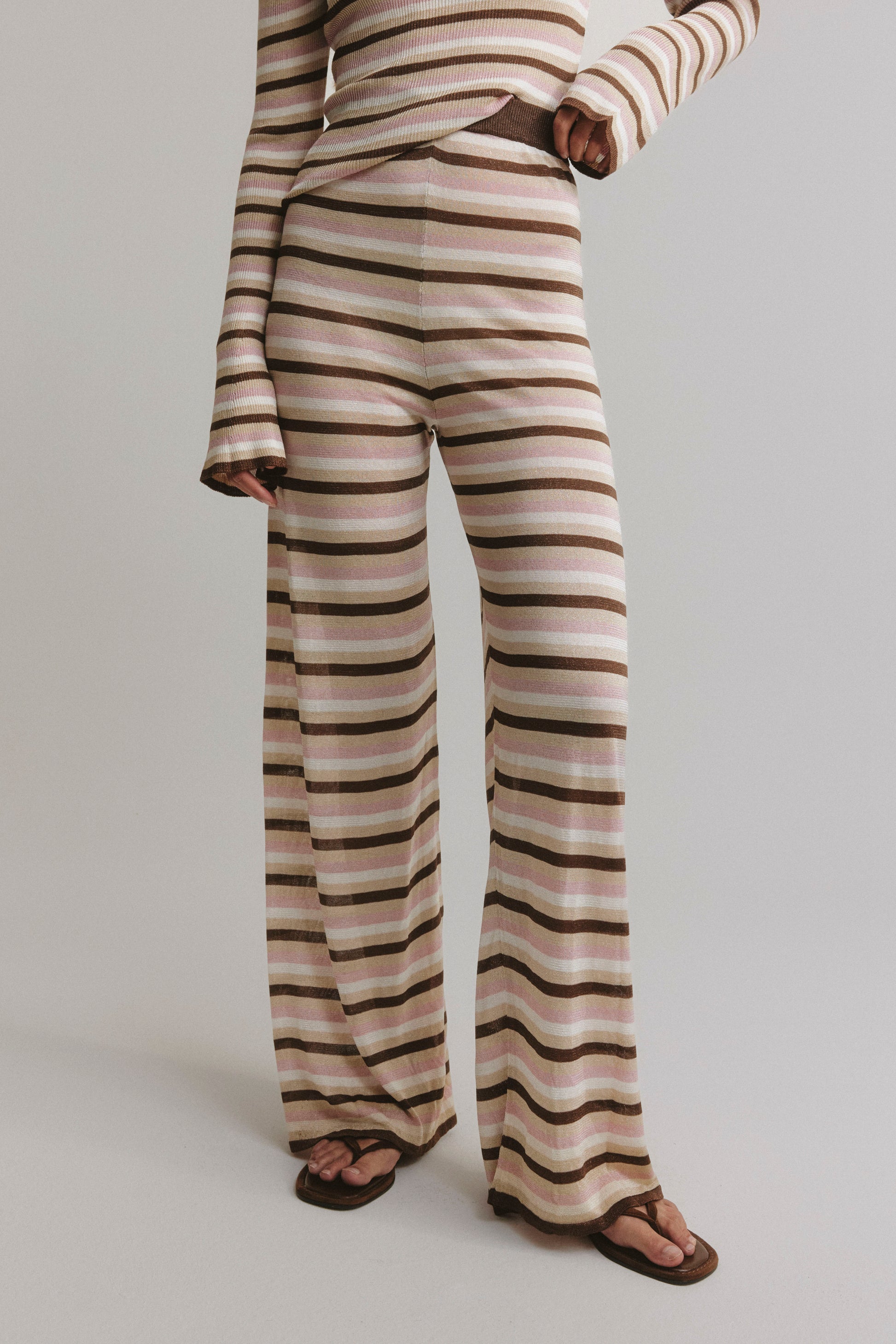 Hose Sunset Glow in Striped LurexAnita Hass - Anita Hass