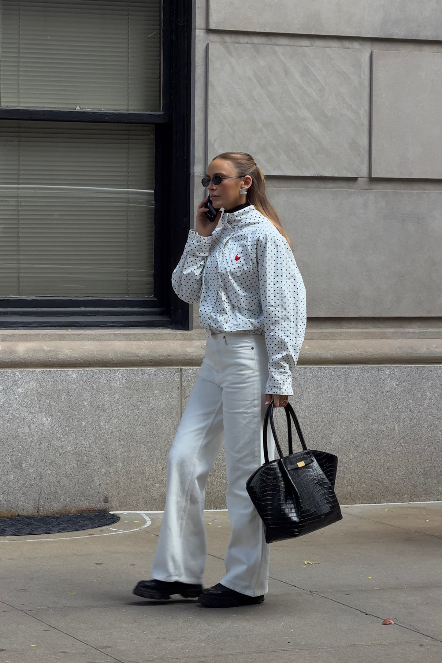 Chaqueta Horizon en White DotAnita Hass - Anita Hass