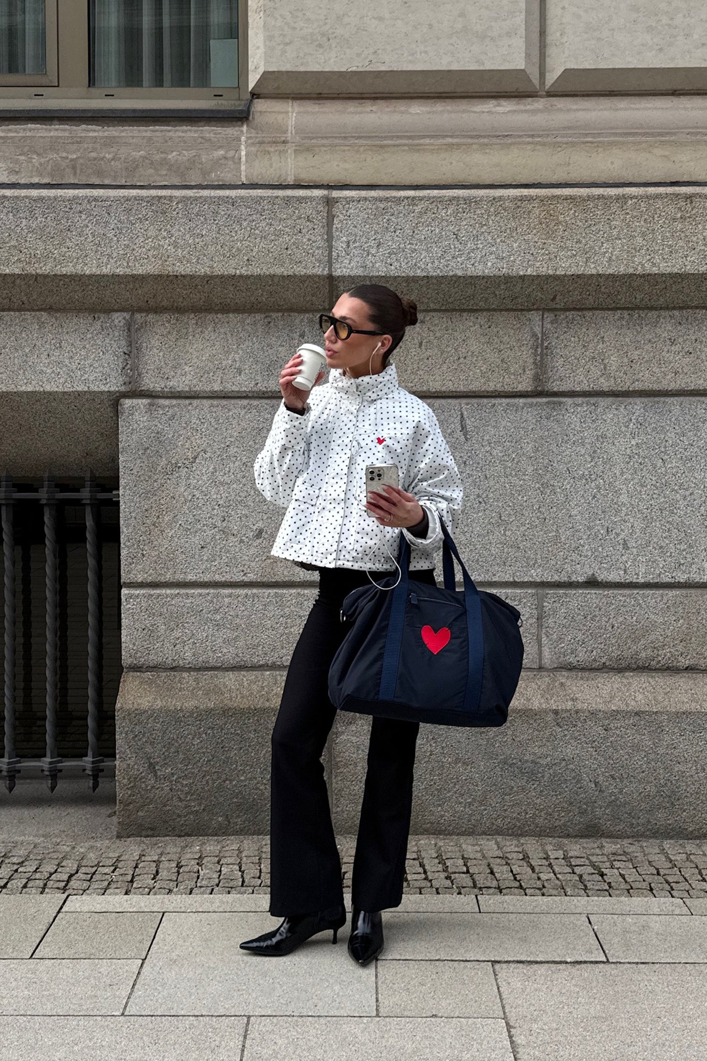 Chaqueta Horizon en White DotAnita Hass - Anita Hass