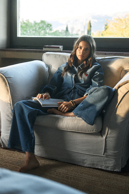 Jeansbluse Classic in Mid Blue – Anita Hass
