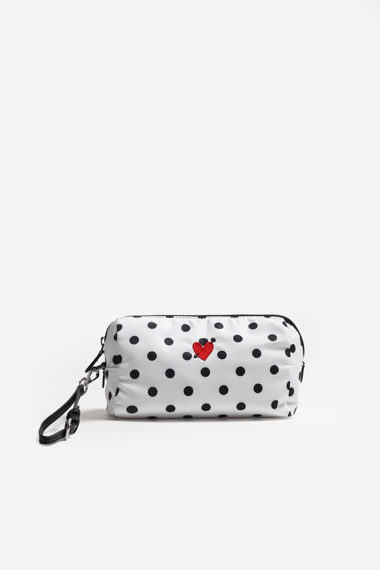 "Heart" Pouch in Polka-Dot Nylon by Anita Hass - Anita Hass