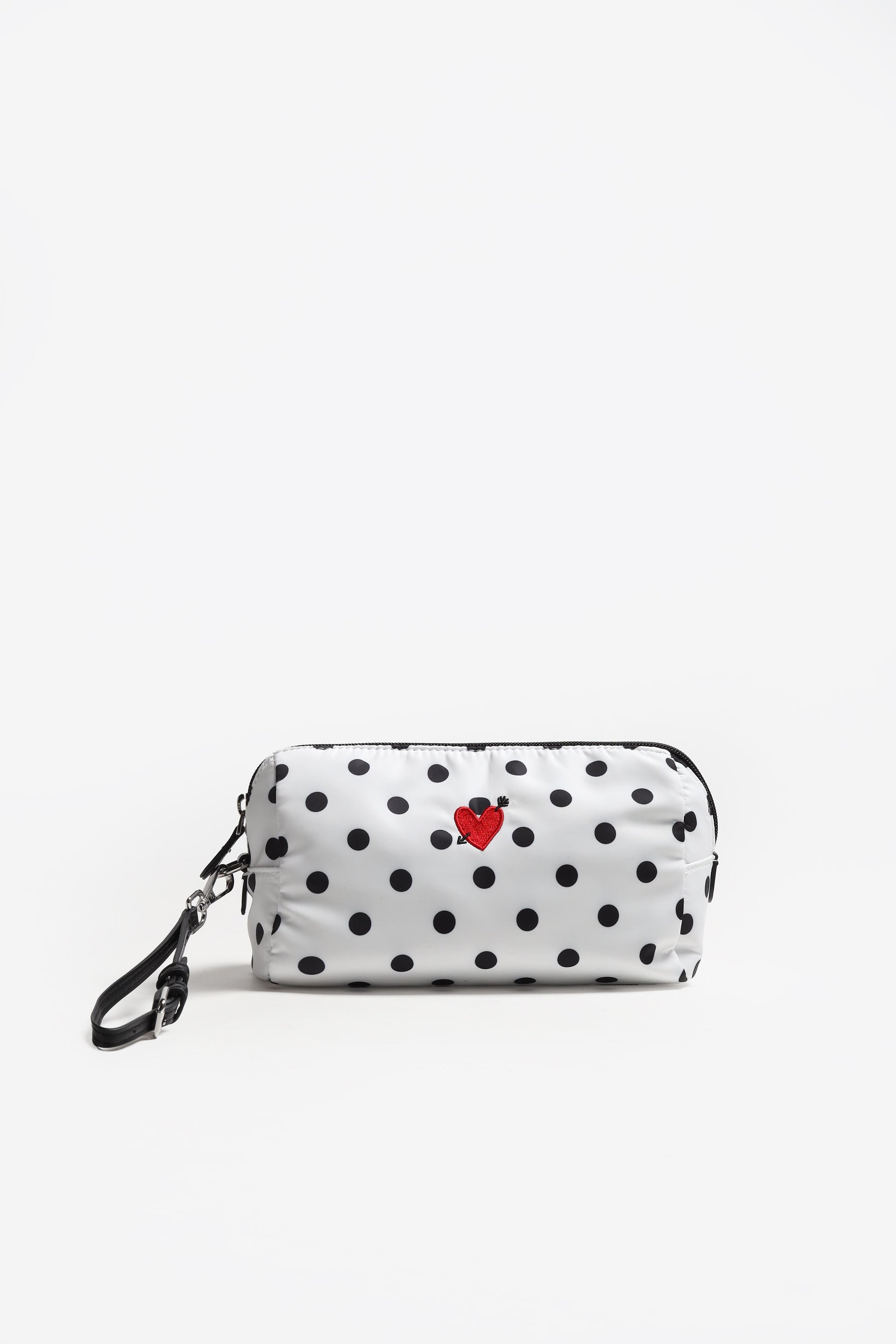 "Heart" Pouch in Polka-Dot Nylon by Anita Hass - Anita Hass