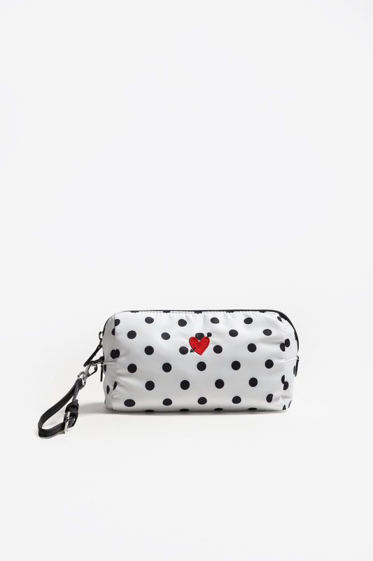 Pouch 'Heart' in Dot Nylon - Anita Hass
