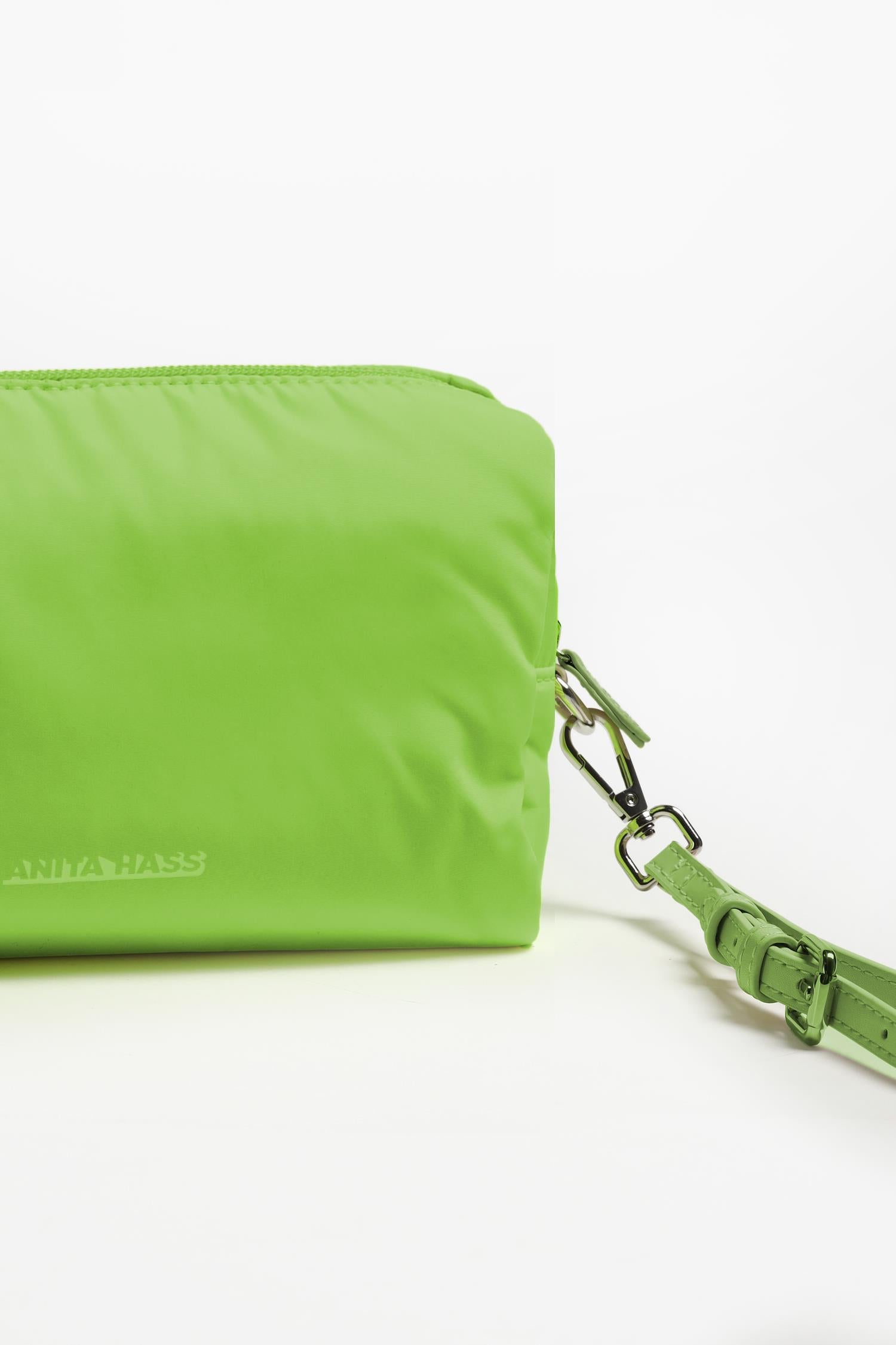 Pouch 'Heart' Large in Matcha Nylon - Anita Hass