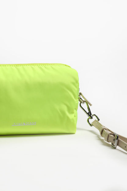 "Heart" Pouch in Neon Yellow Nylon by Anita Hass - Anita Hass