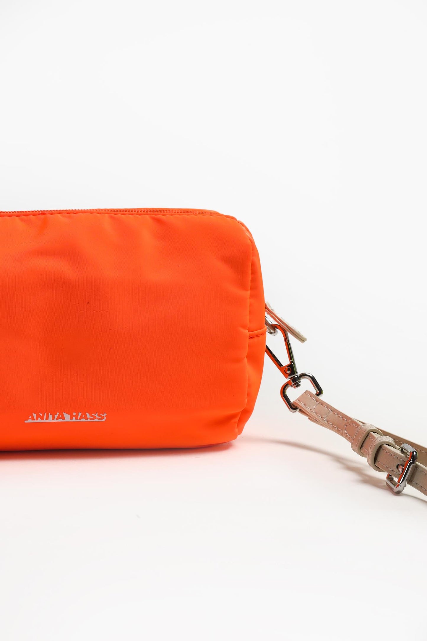 Bolsa «Heart» de nailon naranja neón - Anita Hass - Anita Hass