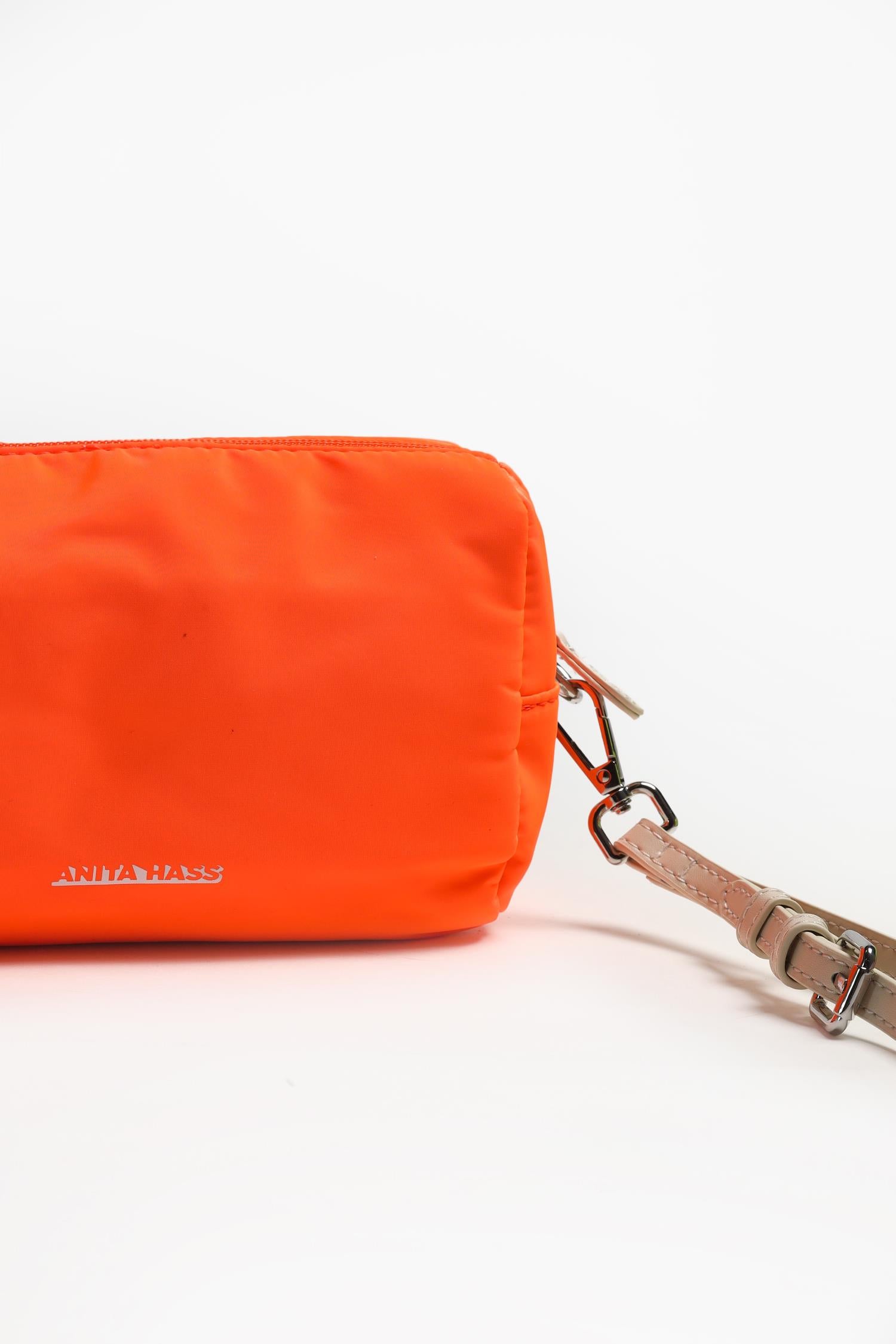 Bolsa «Heart» de nailon naranja neón - Anita Hass - Anita Hass