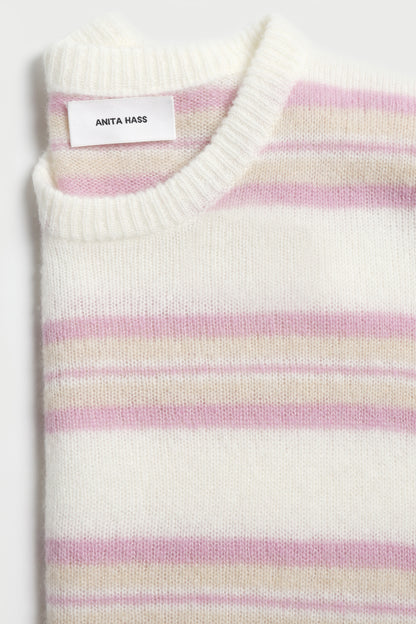 Pullover The Softest in Ivory/Rosa - Anita Hass