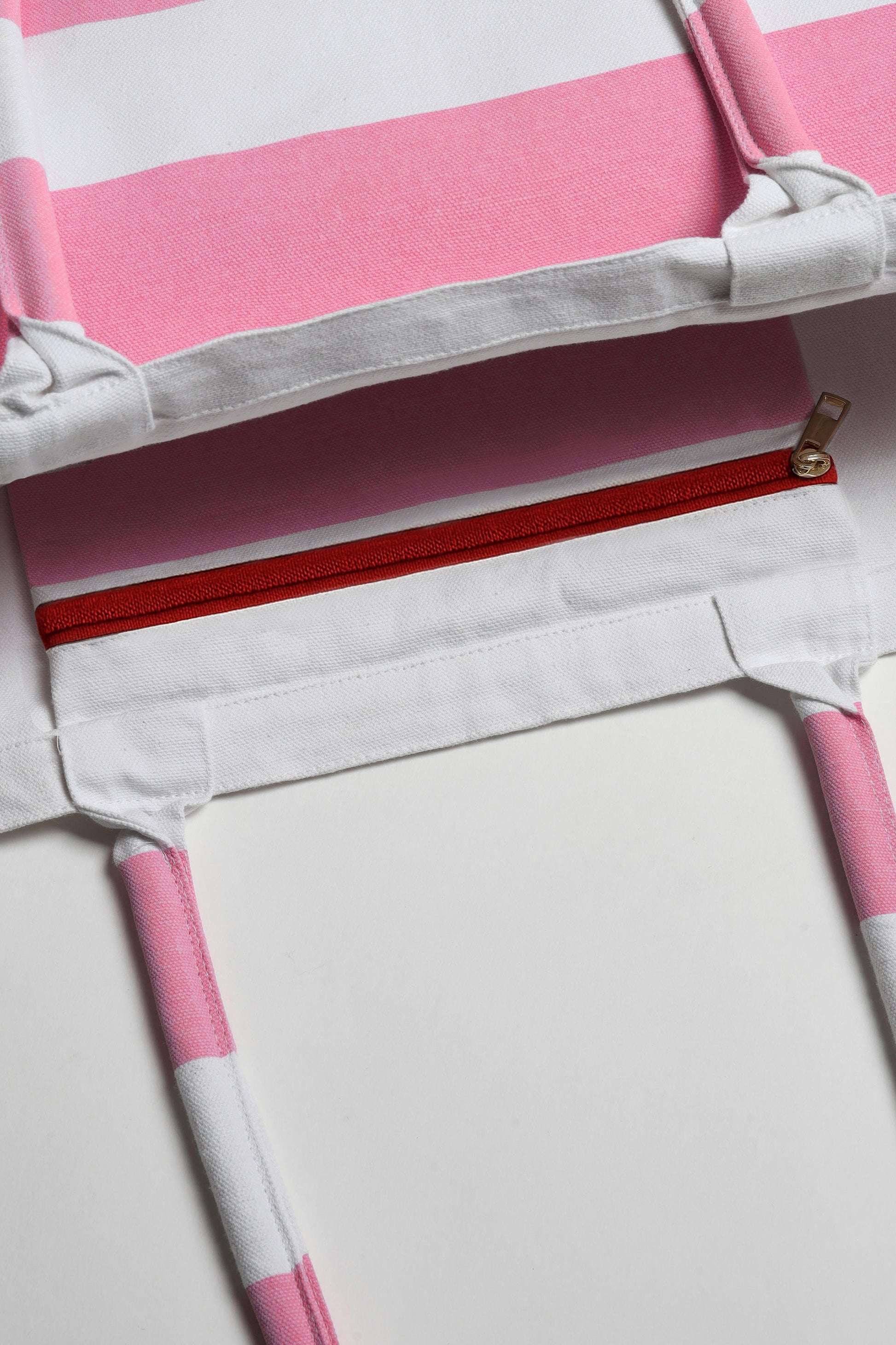 "Heart" Large Tote in Candy/White by Anita Hass - Anita Hass