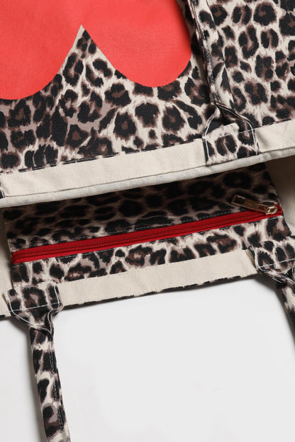 Shopper 'Heart' Large in Leo Anita Hass