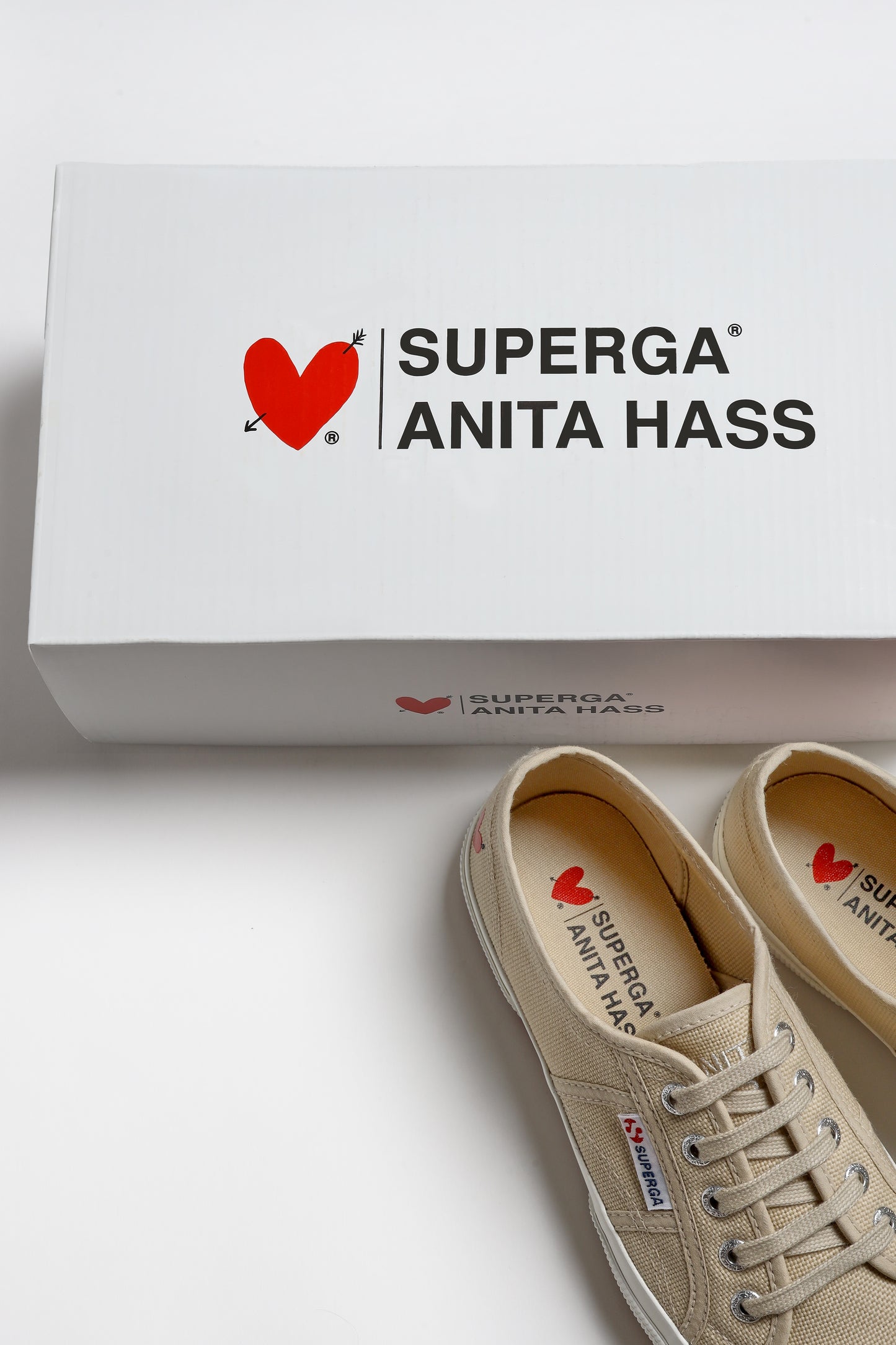 Sneaker 2750 'Heart' in Beige Superga x Anita Hass - Anita Hass