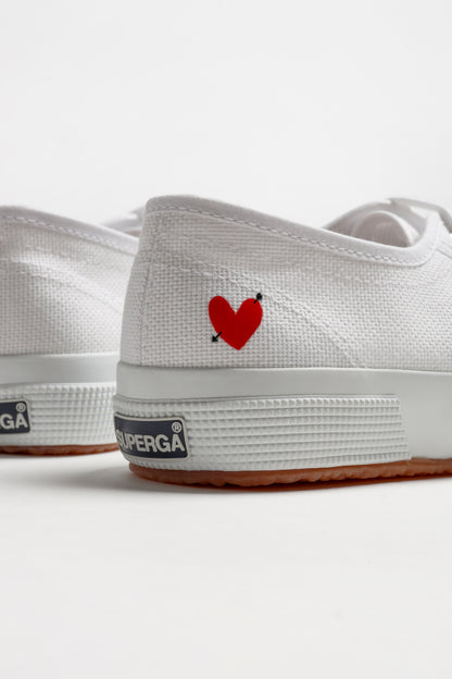 Sneaker 2750 'Heart' in Weiß Superga x Anita Hass - Anita Hass