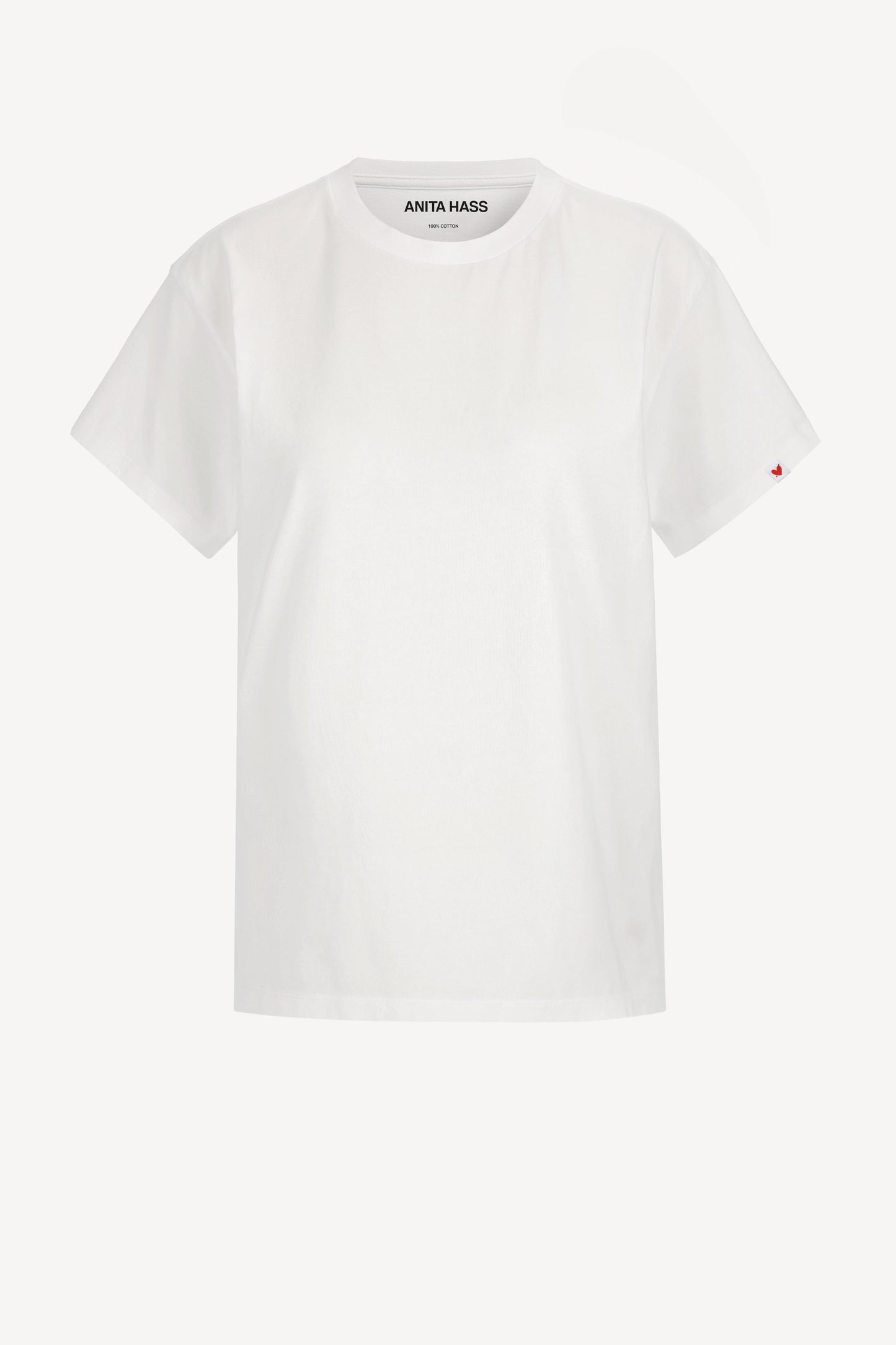 ホワイトのTシャツ「Heart Flag」Anita Hass - Anita Hass