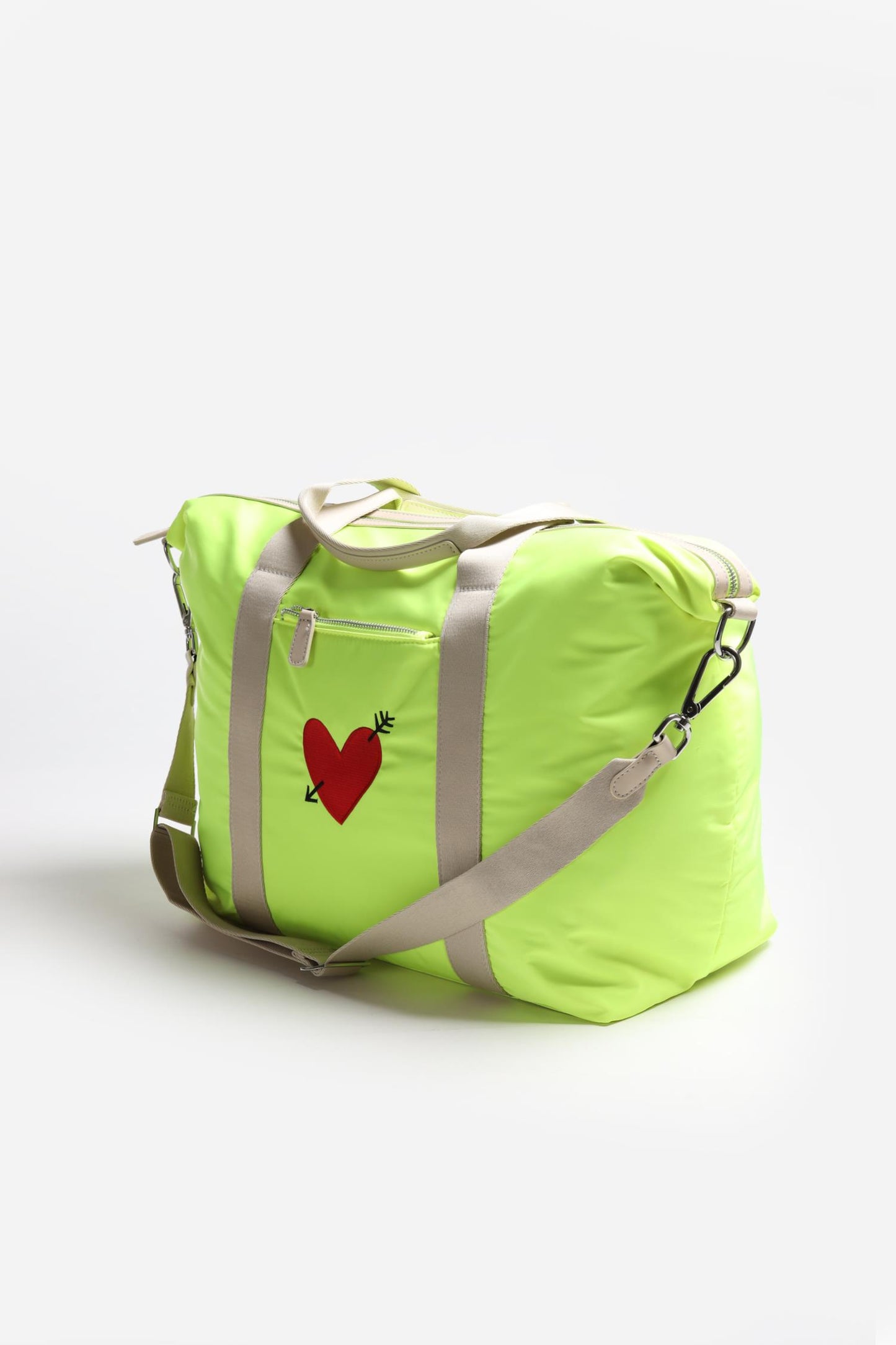 Bolso «Heart» en nailon amarillo neón - Anita Hass - Anita Hass