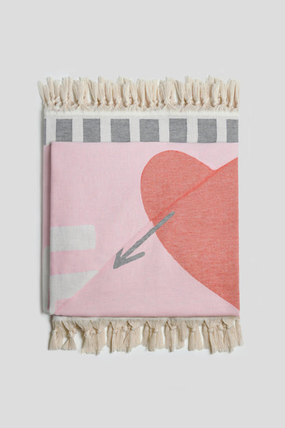Tuch 'Amour' in Rosa - Anita Hass