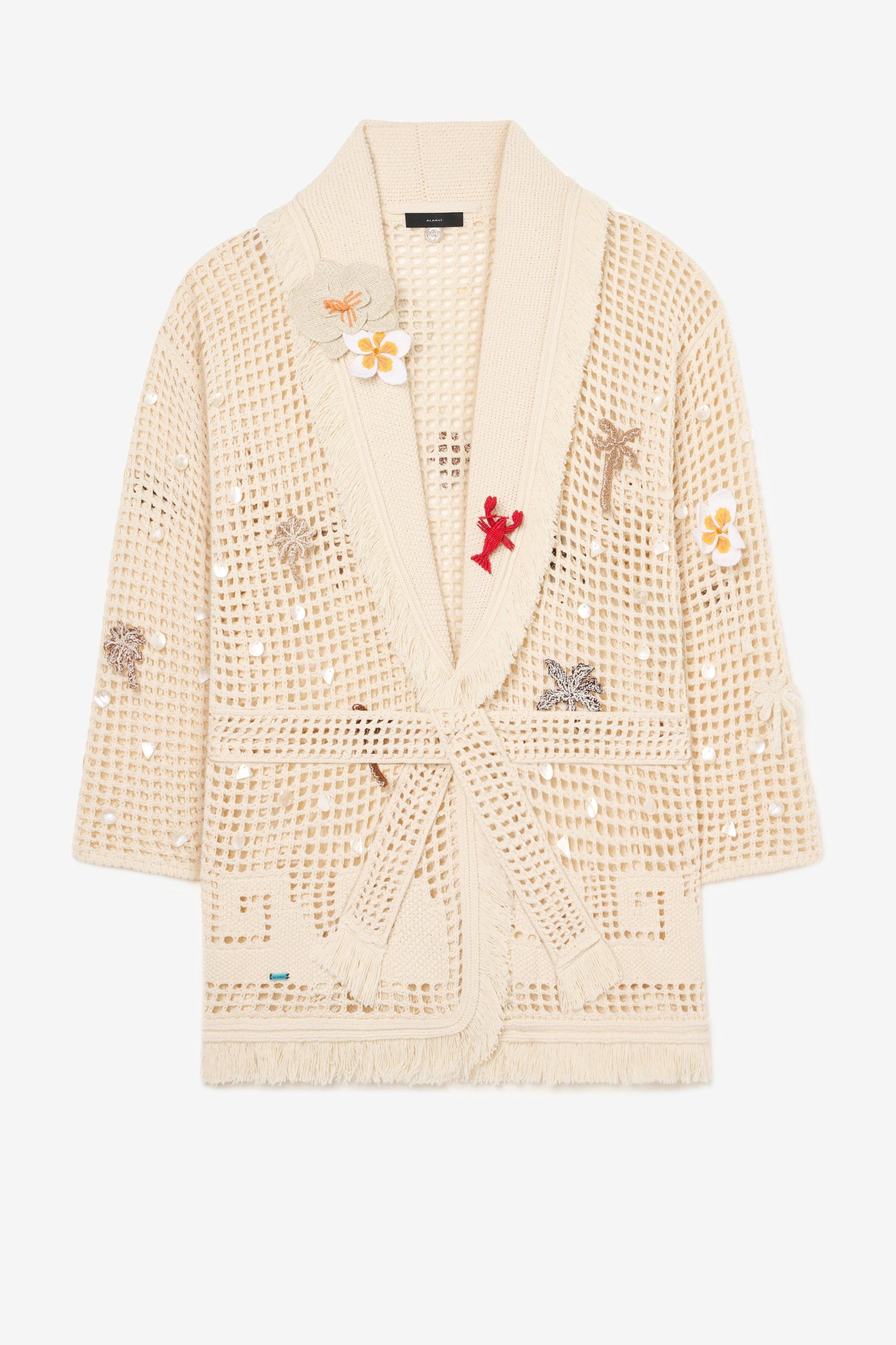 Cardigan "Where The Waves Begins" in color sabbia di Alanui - Anita Hass