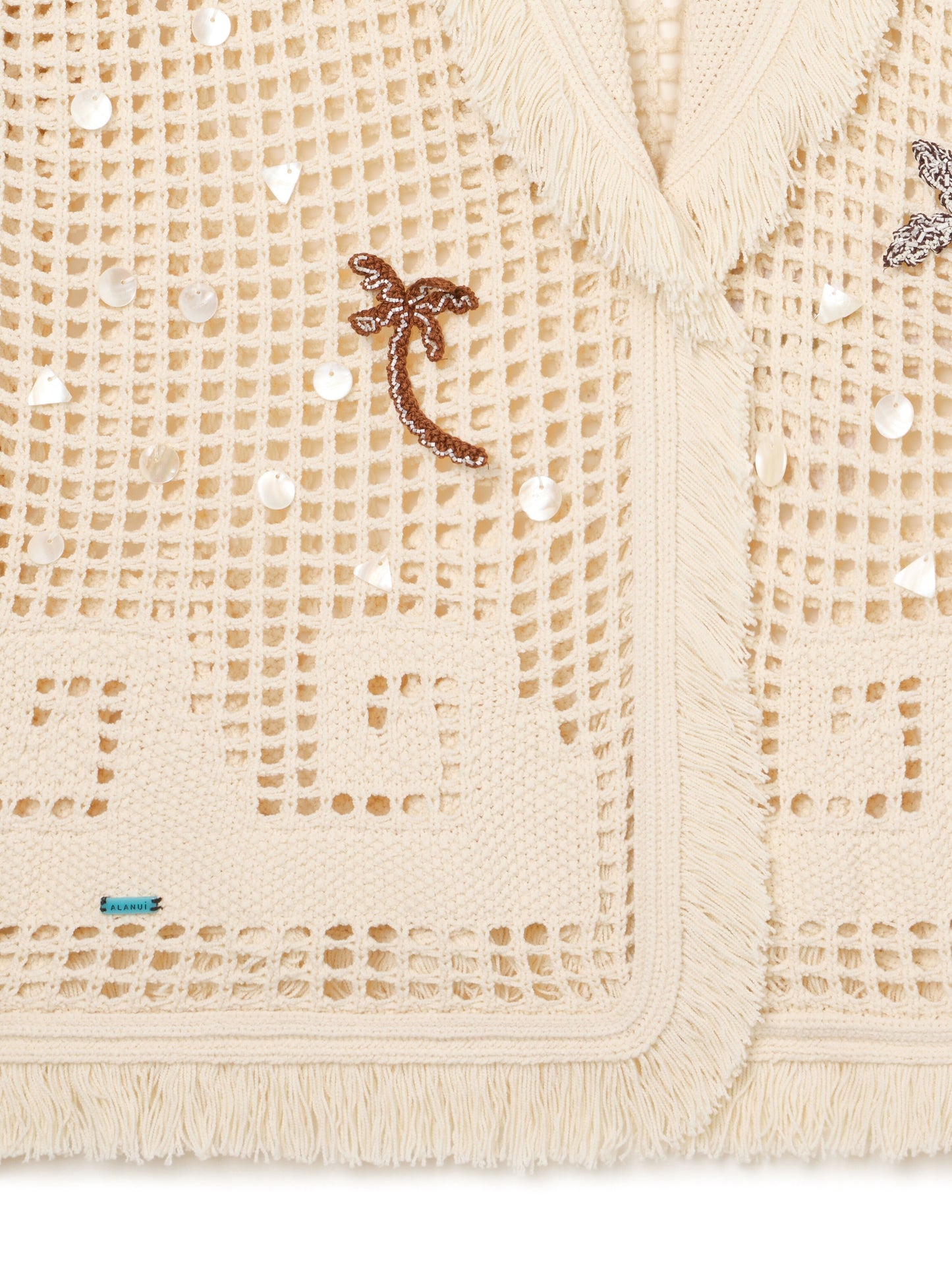 Cardigan "Where The Waves Begins" in color sabbia di Alanui - Anita Hass