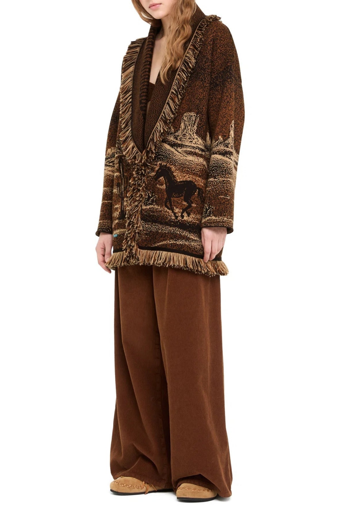 Cardigan Wild Wild in Coffee Alanui