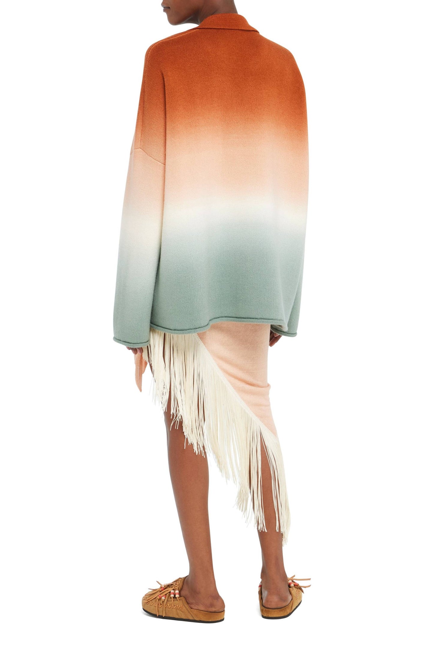 "Shades of Shore" Sweater in Earth/Aquamarine by Alanui - Anita Hass