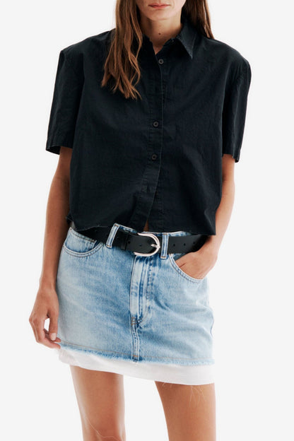 Nyra Denim Skirt in Light WashAll Three - Anita Hass