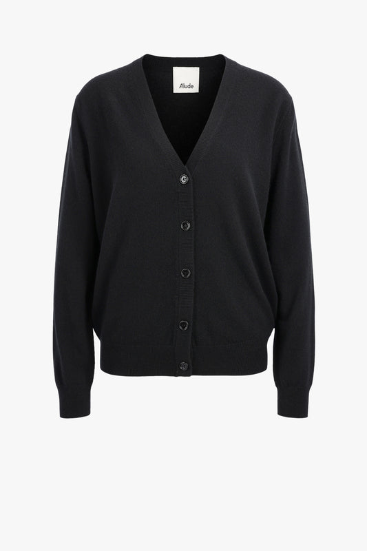 Cardigan en V noir Allude - Anita Hass