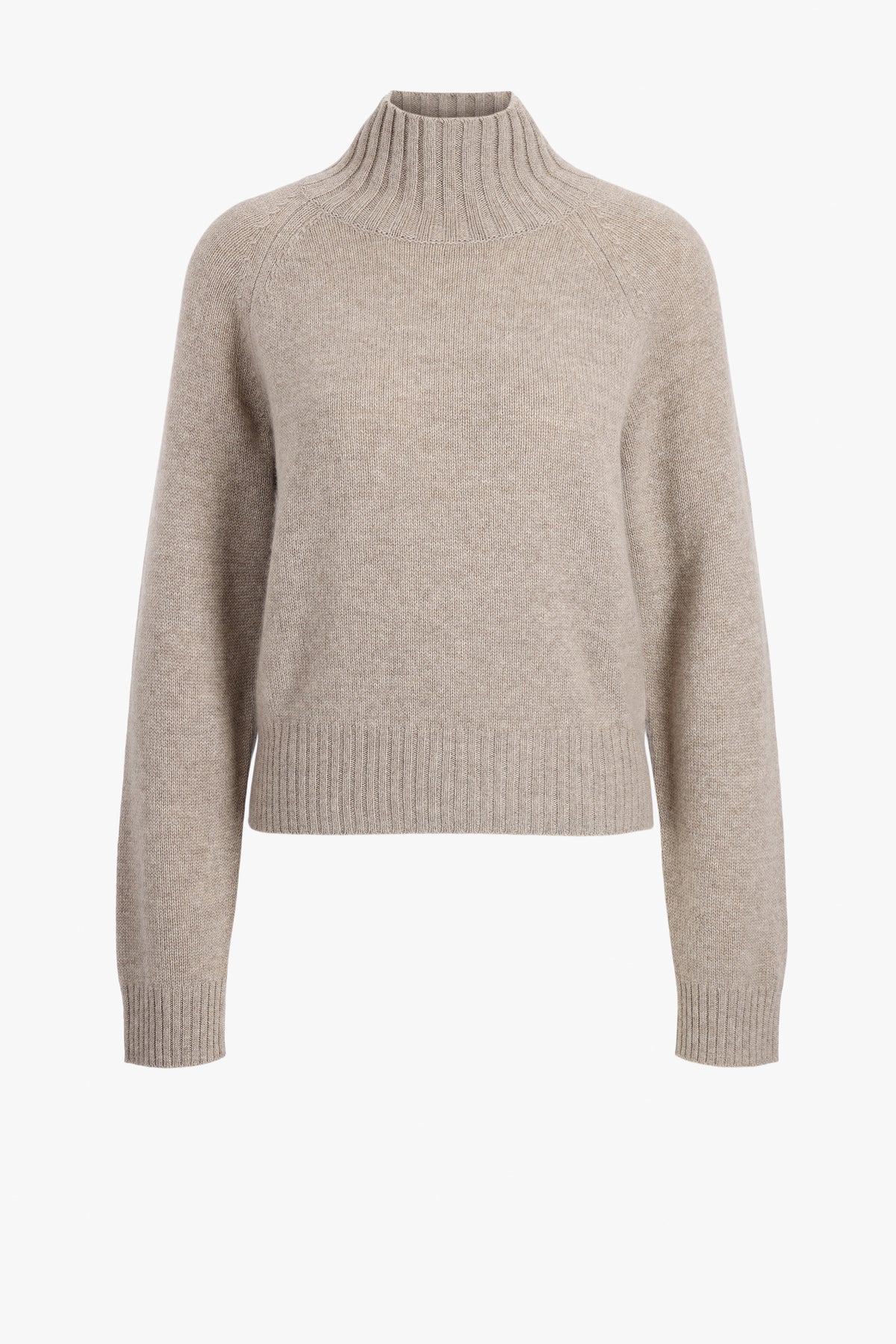 Pullover Classy Mock in Dark Sand Allude