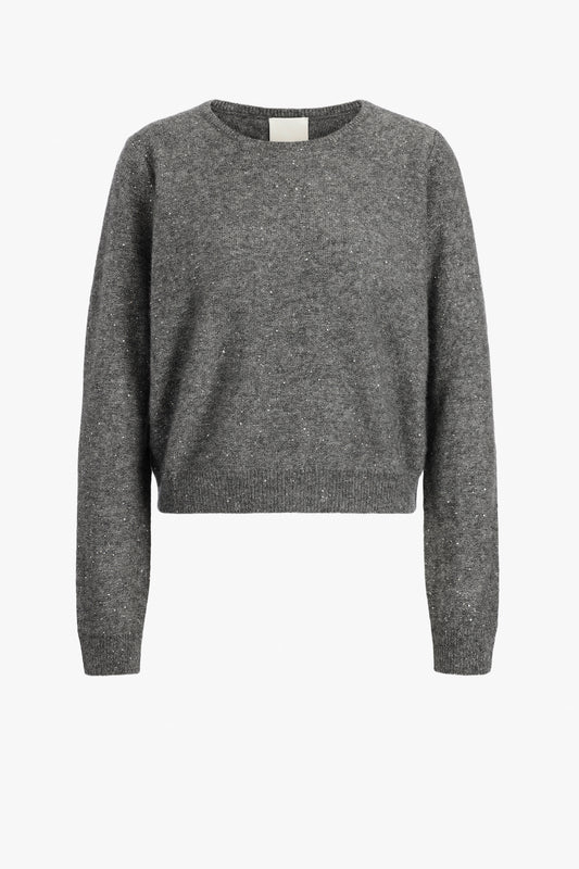 Pullover Shine Purl Stitch in Grey Allude