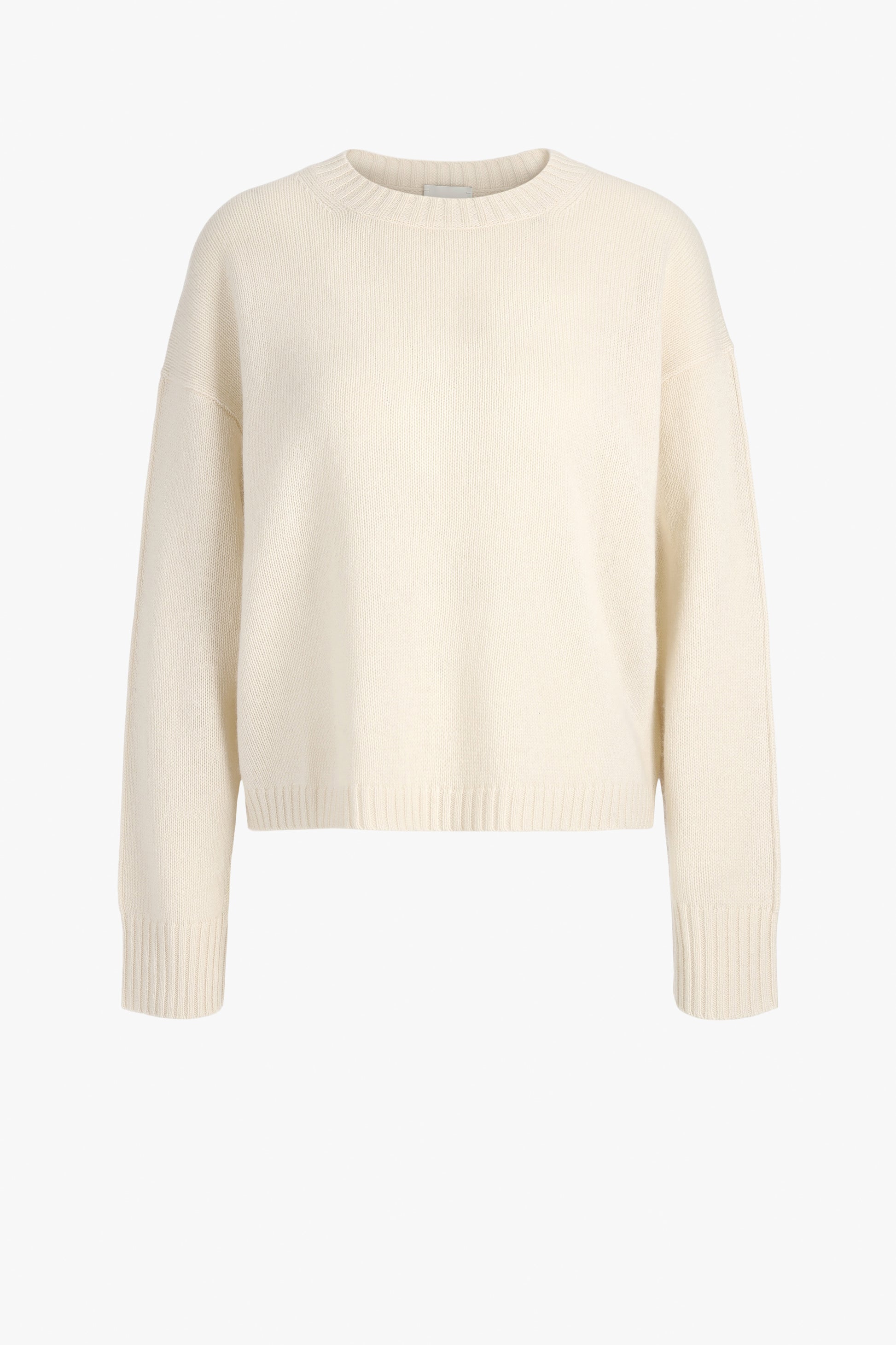 Wide Round Sweater in CreamAllude - Anita Hass