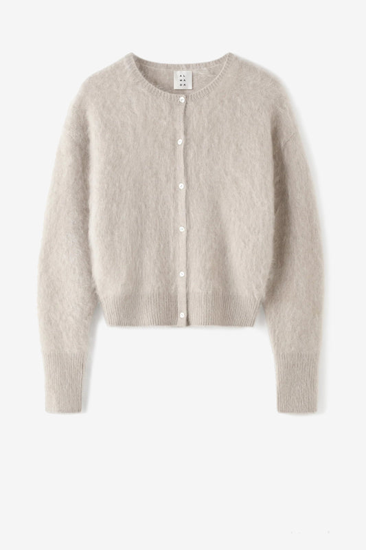 Cardigan Coco en taupe brossé