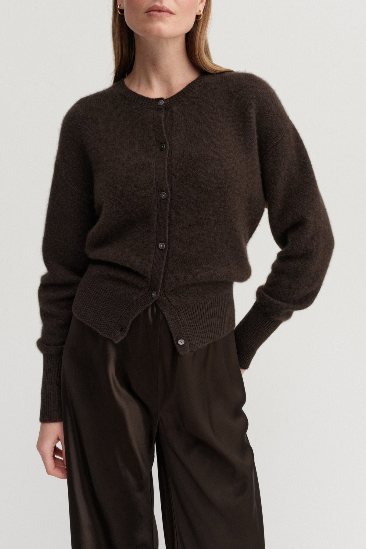 Coco Cardigan in Chocolate by Almada Label - Anita Hass