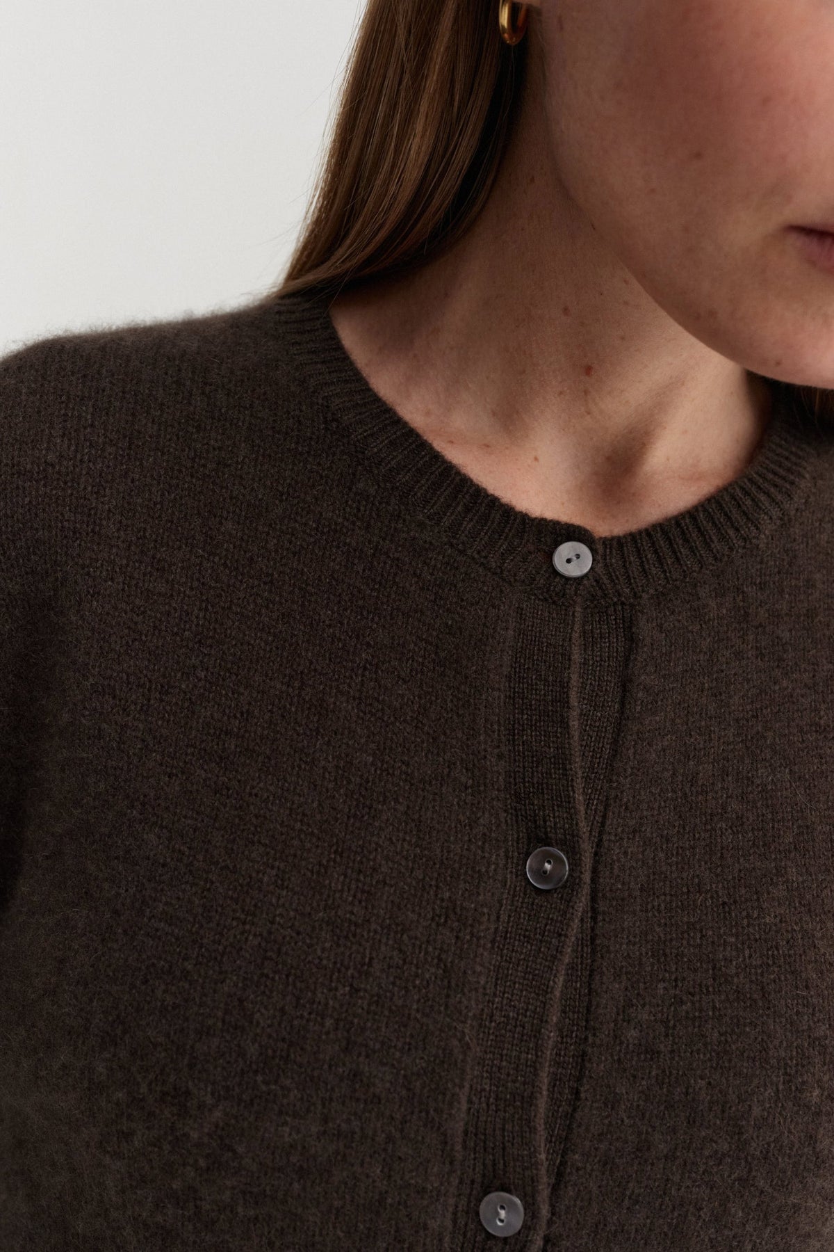 Coco Cardigan in Chocolate by Almada Label - Anita Hass