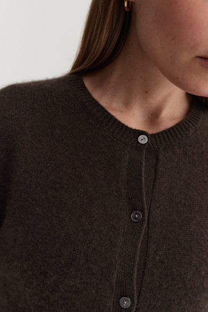 Coco Cardigan in Chocolate by Almada Label - Anita Hass