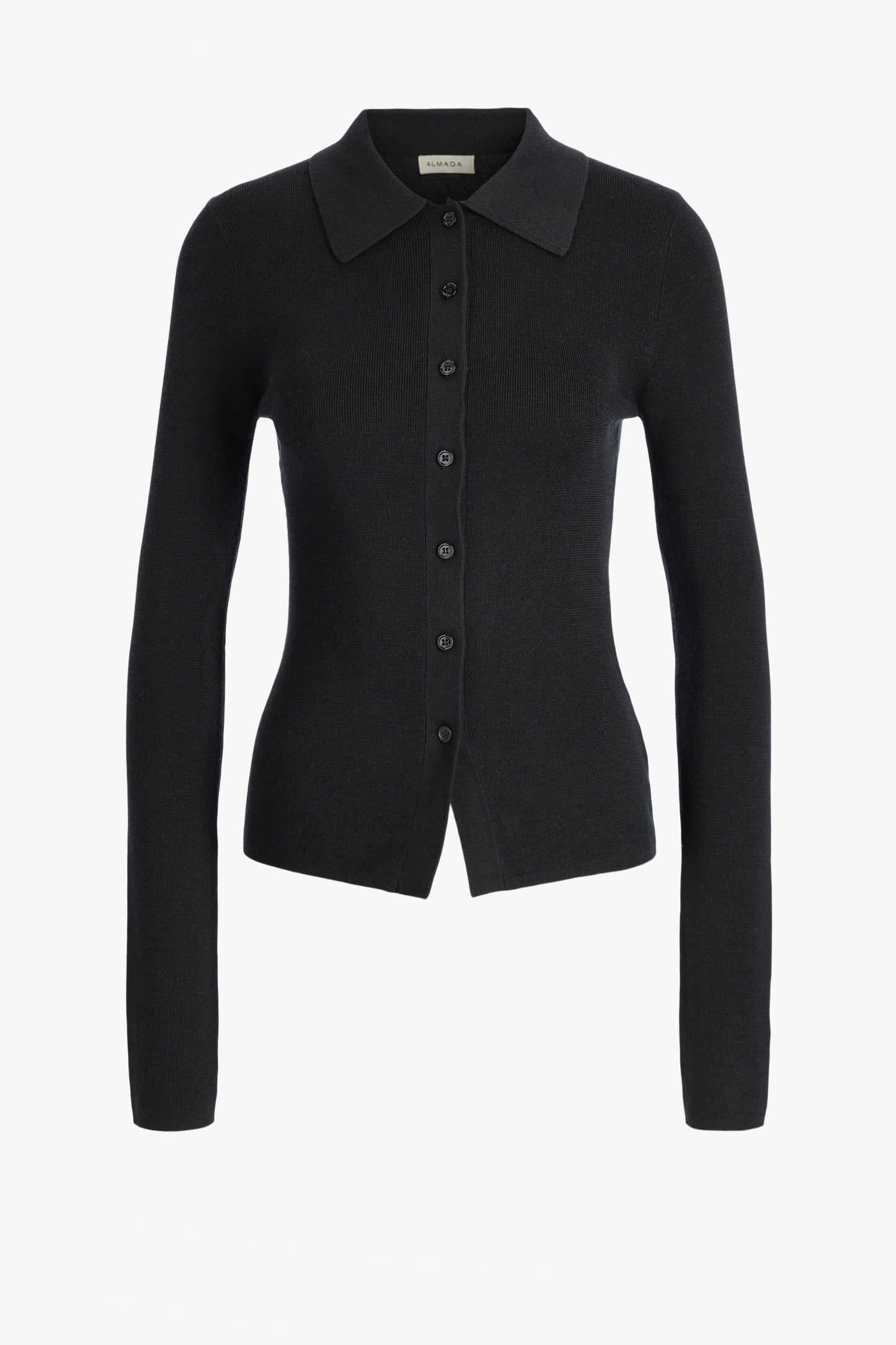 Lili Rib Cardigan in Black by Almada Label - Anita Hass