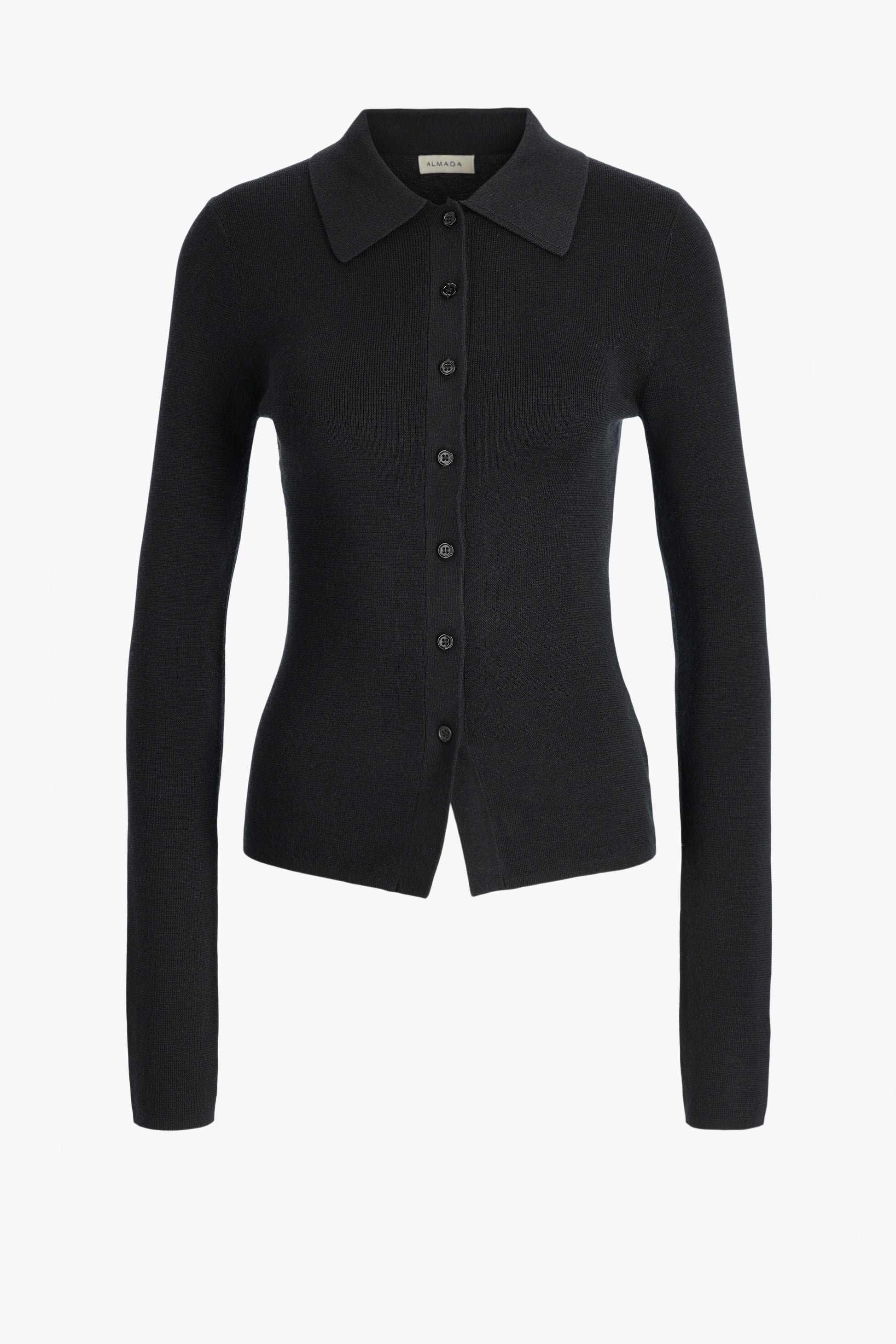 Lili Rib Cardigan in Black by Almada Label - Anita Hass