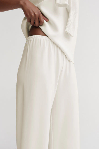 Bea Crepe Pants in Cream by Almada Label - Anita Hass